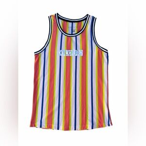 Vox Populi Colorful Striped Mens Tank Top